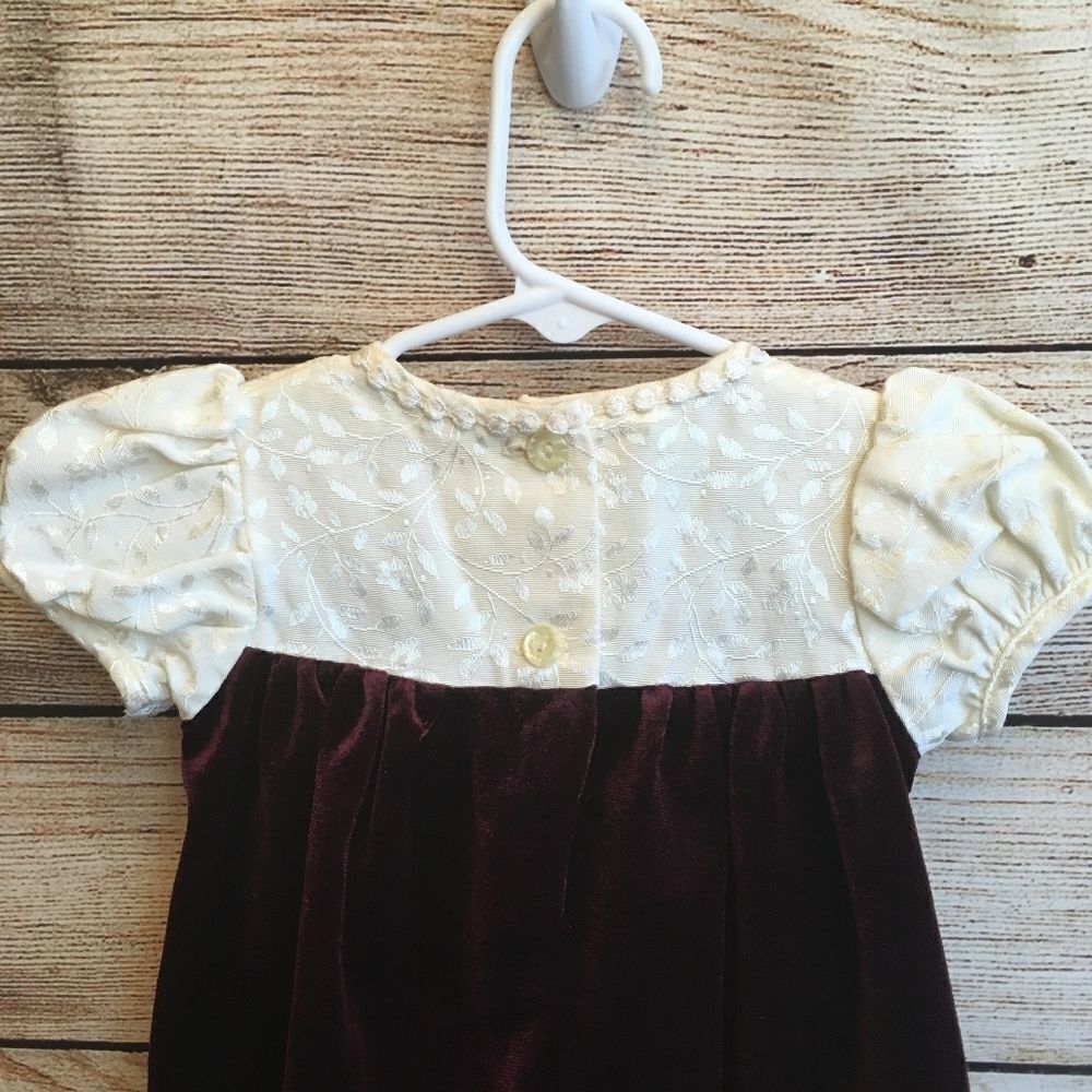 VINTAGE JESSICA ANN VELVET ROMPER - Picture 2 of 8